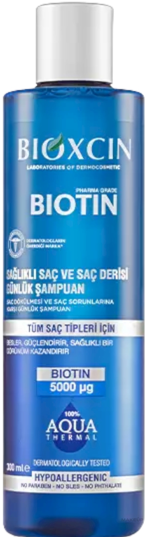 Szampon z biotyną i wodą termalną - Bioxcin Biotin Aqua Thermal Water Shampoo — Zdjęcie 300 ml