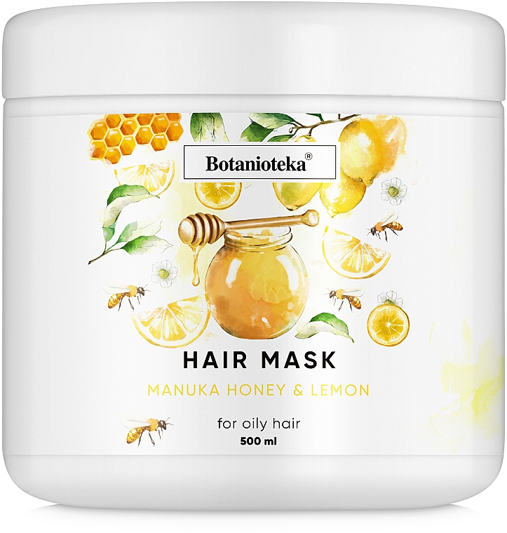 Maska do przetłuszczających się włosów Cytryna i miód manuka - Botanioteka Mask For Oily Hair