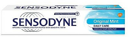 Pasta do zębów - Sensodyne Fluoride Daily Care Original Mint Sensitive Toothpaste — Zdjęcie N1