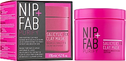 Maseczka do twarzy z glinką i kwasem salicylowym - NIP+FAB Salicylic Fix Clay Mask — Zdjęcie N2