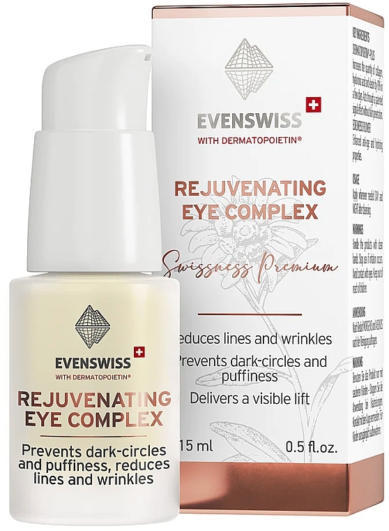 Odmładzające serum pod oczy z olejem arganowym - Evenswiss Rejuvenating Eye Complex — Zdjęcie N2