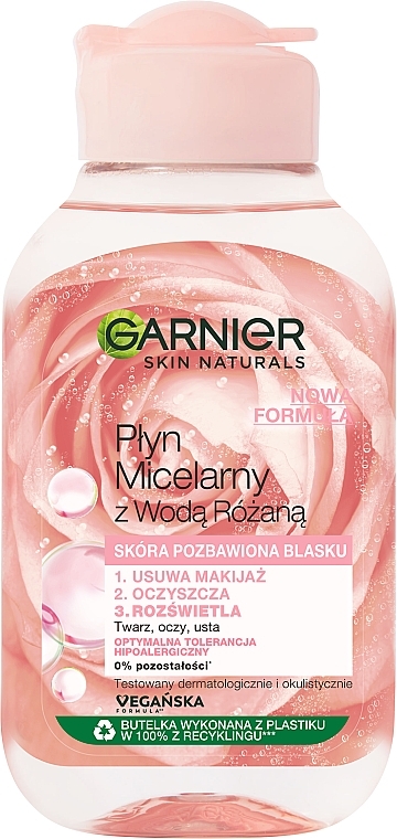 Płyn micelarny z wodą różaną - Garnier Skin Naturals Rose