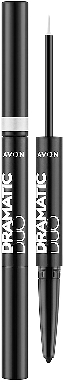Kredka do oczu i eyeliner 2 w 1 - Avon Dramatic Duo 2 In 1 Pencil And Liquid Eyeliner — Zdjęcie N1