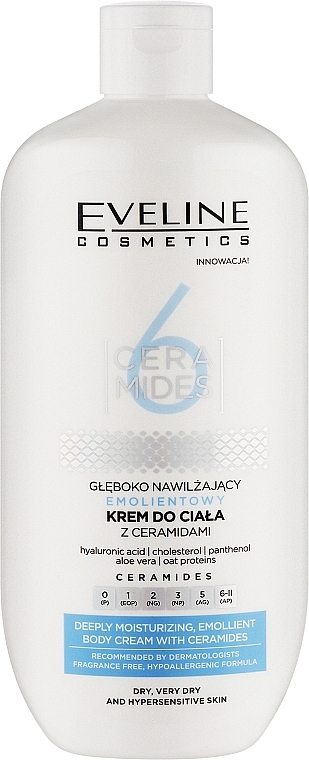 Krem do ciała - Eveline Cosmetics 6 Ceramides Deeply Moisturizing Body Cream