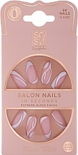 Kup Zestaw sztucznych paznokci - Sosu by SJ Salon Nails In Seconds French Twist