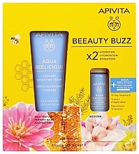 Zestaw - Apivita Aqua Beelicious Set (f/cream 40 ml + f/boost 10 ml) — Zdjęcie N2