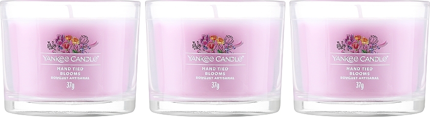 Zestaw - Yankee Candle Hand Tied Blooms (candle/3x37g) — Zdjęcie N2