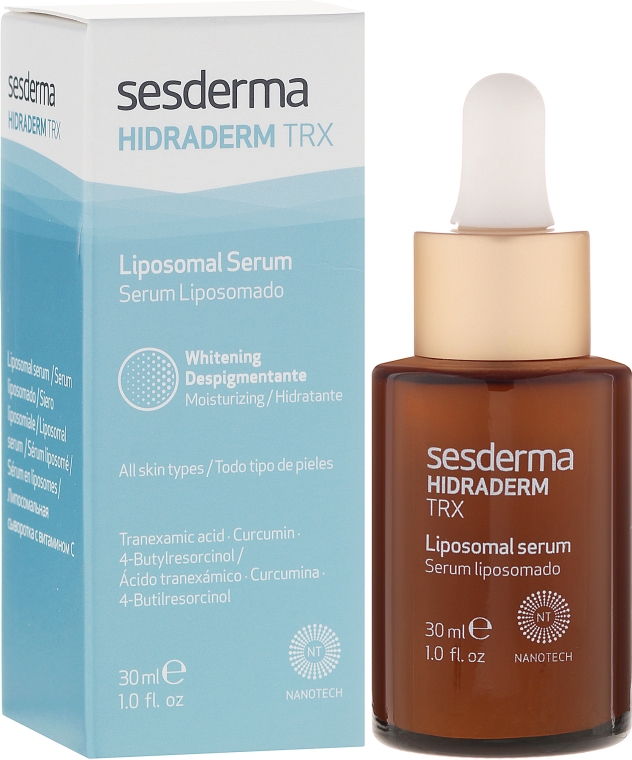 Rozjaśniająco-nawilżające serum liposomowe do twarzy - SesDerma Laboratories Hidraderm TRX Serum — Zdjęcie N1
