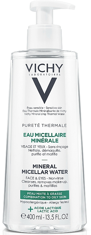 Mineralny płyn micelarny do skóry mieszanej i tłustej - Vichy Pureté Thermale Mineral Micellar Water — Zdjęcie N7