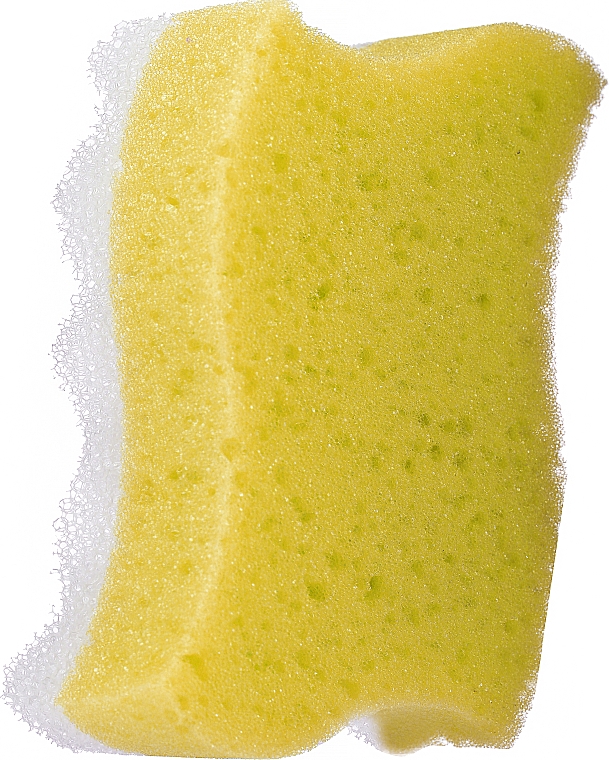 Gąbka do kąpieli i masażu Fala, żółta - Grosik Camellia Bath Sponge — Zdjęcie N1