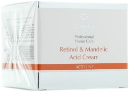 Przeciwzmarszczkowy krem do twarzy z kwasem migdałowym i retinolem - Clarena Retinol & Mandelic Acid Cream — Zdjęcie N2