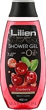 PREZENT! Żel pod prysznic Żurawina - Lilien Shower Gel — Zdjęcie N1