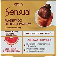 Kup Plastry z woskiem do depilacji twarzy z ekstraktem z grejpfruta - Joanna Sensual Gel Wax Face Strips