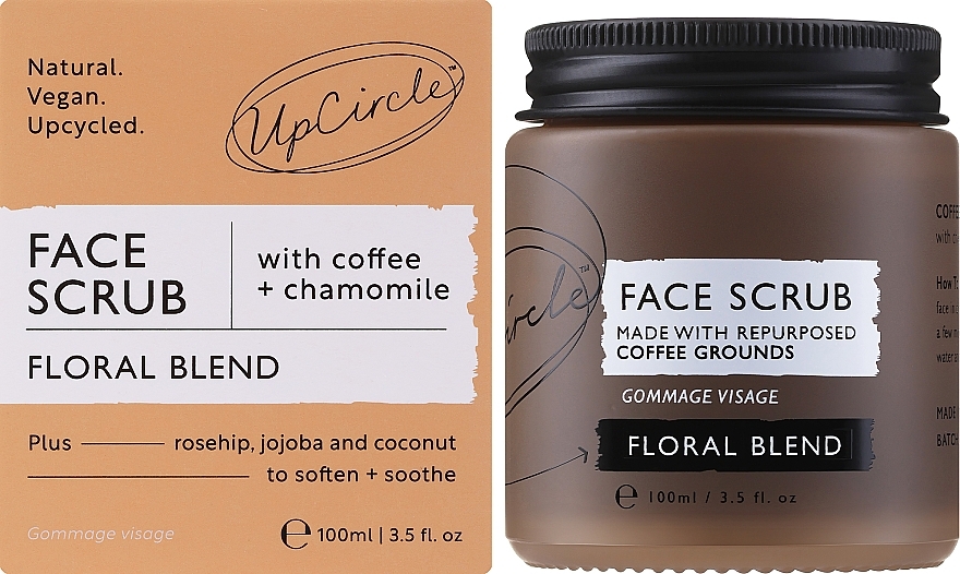 Peeling kawowy do ciała Esencje kwiatowe - UpCircle Coffee Face Scrub Floral Blend  — Zdjęcie N2