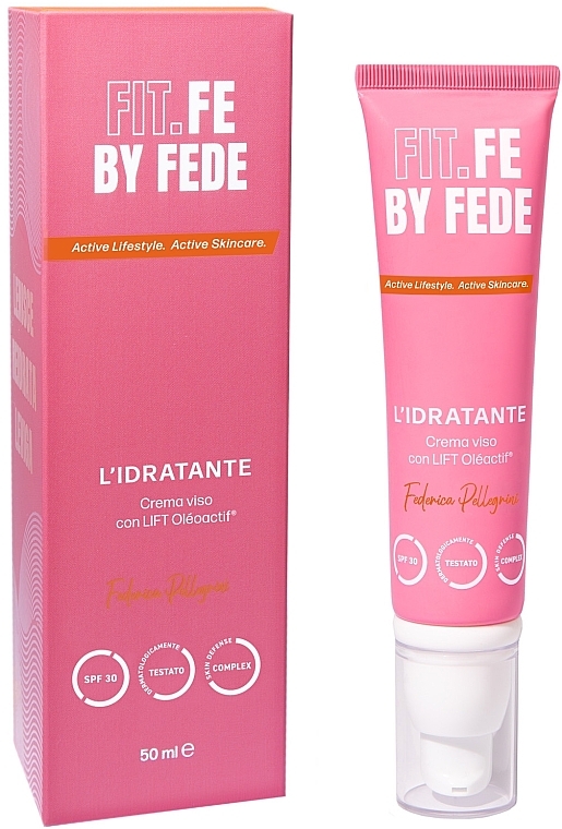 Nawilżający krem do twarzy - Fit.Fe By Fede The Hydrator Face Cream With Lift Oleoactif SPF30 — Zdjęcie N1