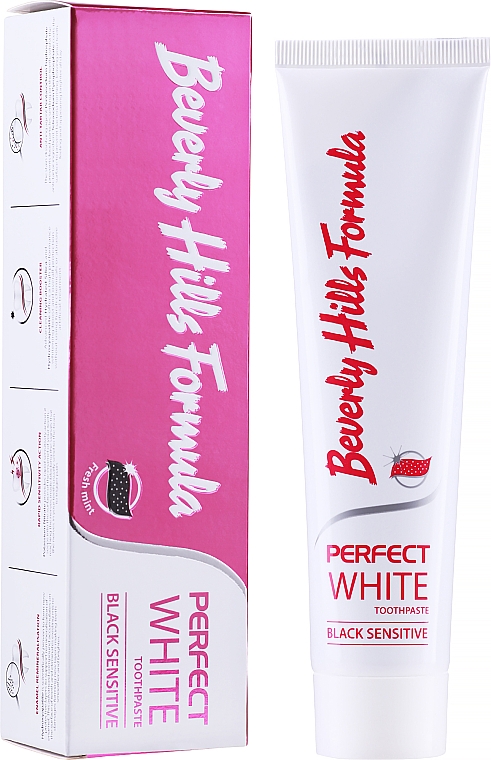 Pasta do zębów - Beverly Hills Perfect White Black Sensitive