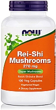 Kapsułki z grzybami Reishi, 270 mg - Now Foods Rei-Shi Mushrooms, 270mg — фото N1