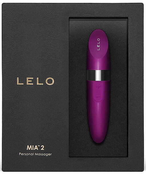 Masażer osobisty, fioletowy - Lelo Mia 2 USB Pocket Vibrator Deep Rose — Zdjęcie N1