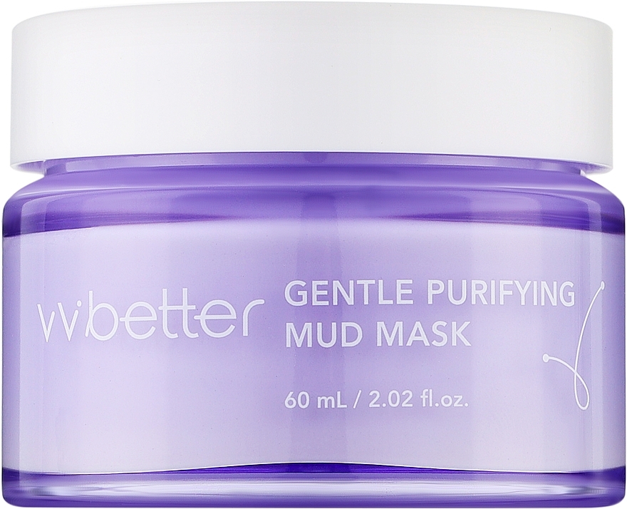 Błotna maska ​​do twarzy z kaolinem, bakuchiolem i skwalanem - VVbetter Gentle Purifying Mud Mask — Zdjęcie N1