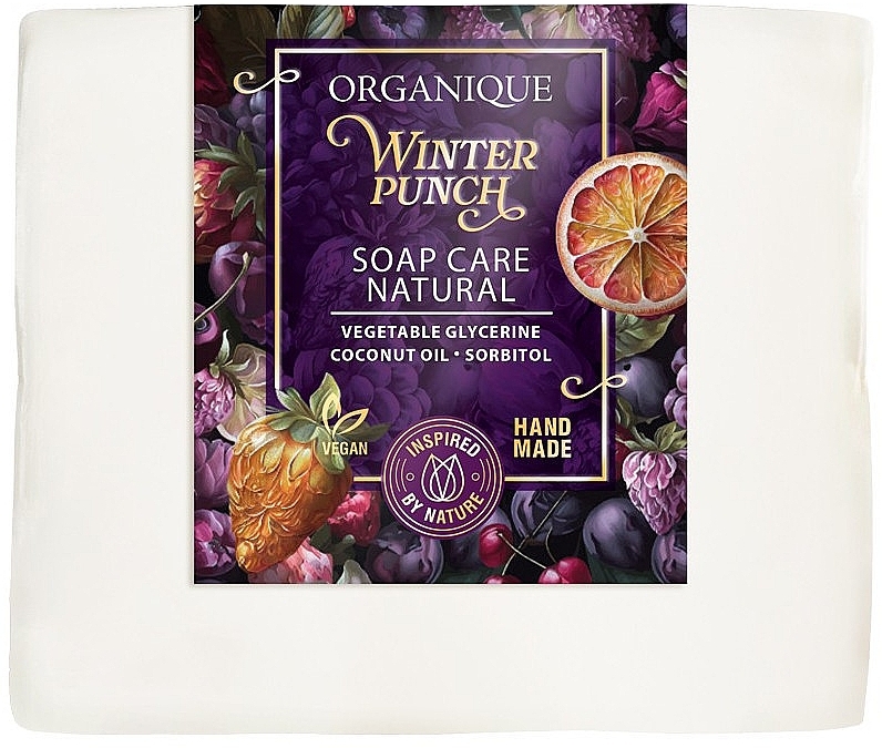 Mydło naturalne Zimowy poncz - Organique Winter Punch Soap Care Natural — Zdjęcie N1