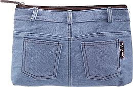 Kosmetyczka Real Jeans. Denim, 94576, niebieska - Top Choice — Zdjęcie N1