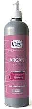 Szampon do włosów suchych Argan i drzewo oliwne - Clere Argan & Olive Shampoo — Zdjęcie N1