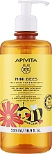 Kup Płyn do mycia ciała i włosów z nagietkiem i miodem, z dozownikiem - Apivita Mini Bees Gentle Kids Hair & Body Wash