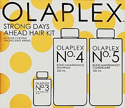 Kup Zestaw - Olaplex Strong Days Ahead Hair Kit (h/elixir/50ml + h/shm/250ml + h/cond/250ml)