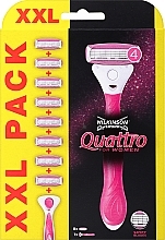 Kup Maszynka do golenia z 8 wkładami - Wilkinson Sword Quattro for Women Blades XXL Pack