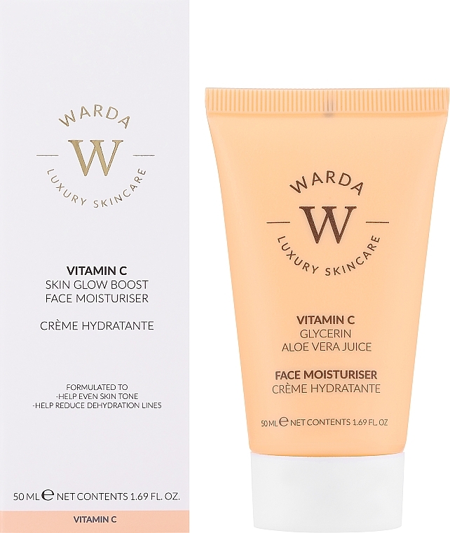 Krem nawilżający z witaminą C nadający skórze blask - Warda Vitamin C Face Moisturiser — Zdjęcie N1