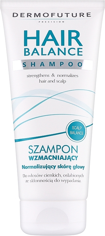 Wzmacniający szampon do włosów cienkich i osłabionych - DermoFuture Hair Balance Shampoo