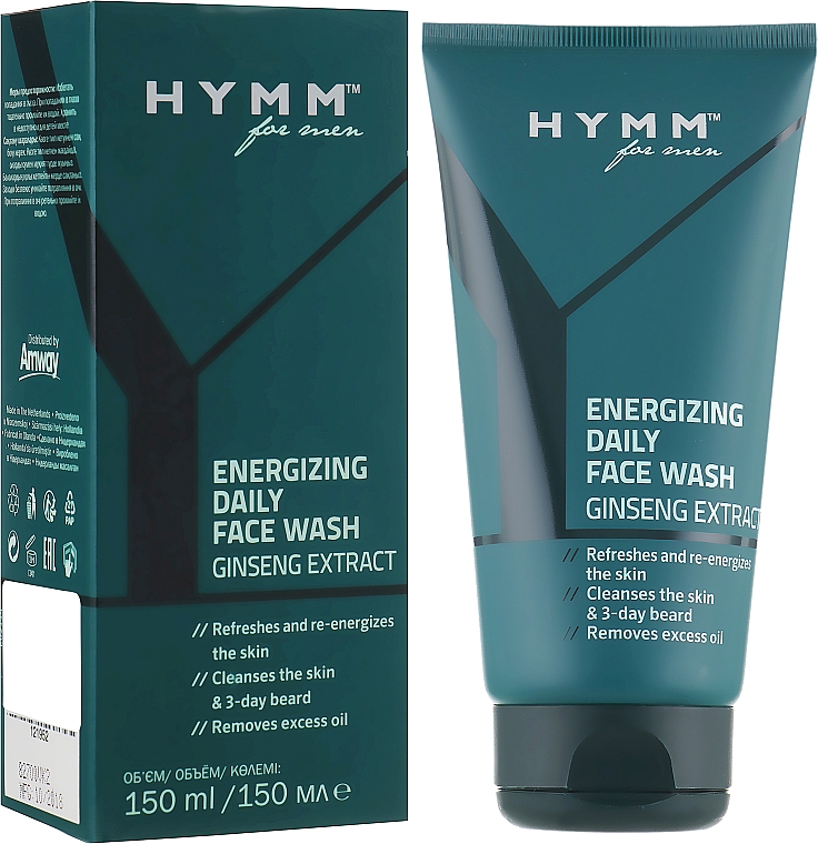 Tonizujący żel do mycia twarzy - Amway HYMM Energizing Daily Face Wash — Zdjęcie N1