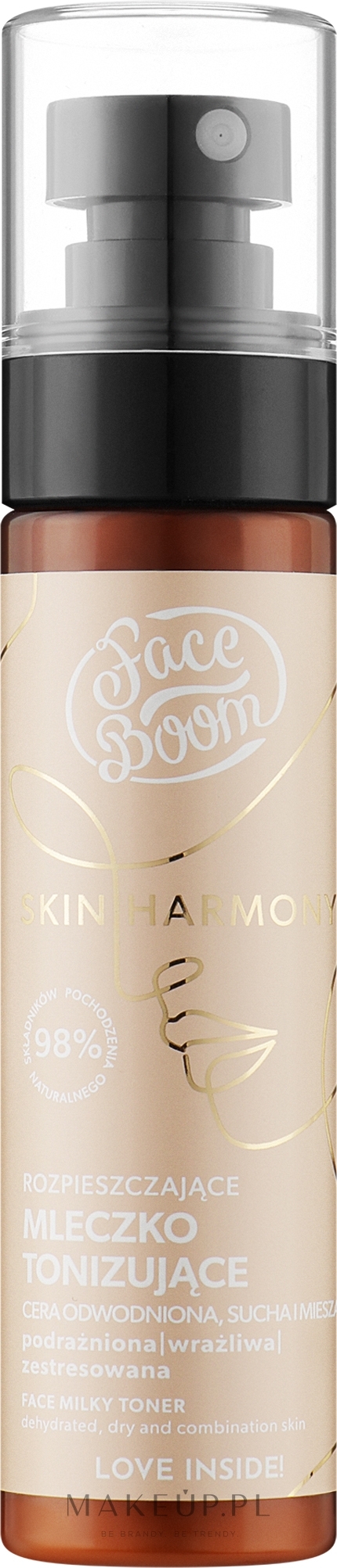 Rozpieszczające mleczko tonizujące - BodyBoom FaceBoom Skin Harmony Face Milky Toner — Zdjęcie 75 ml