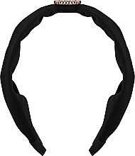 Kup Opaska do włosów FA-5609, czarna ze zdobieniem - Donegal