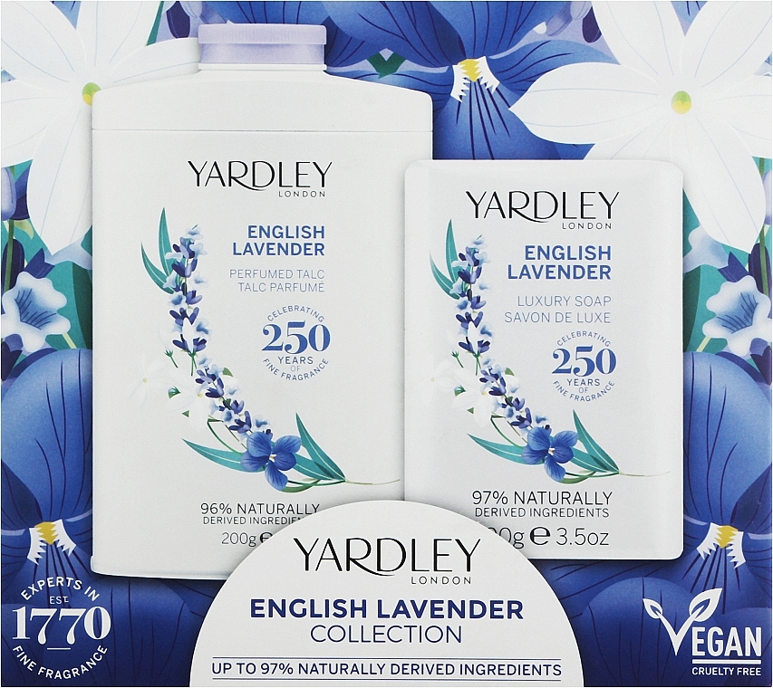 Yardley English Lavender - Zestaw (talc/200g + soap/100g) — Zdjęcie N1