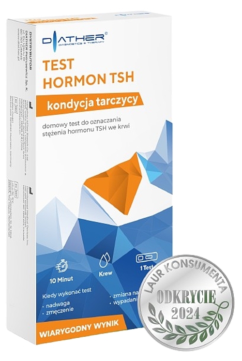 Kaseta testowa hormonu TTH - Diather Diagnostics & Therapy — Zdjęcie N1