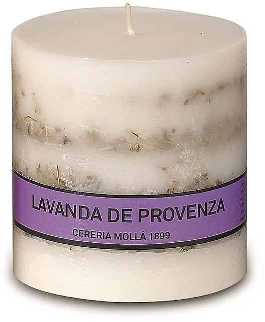 Świeca zapachowa, 8 x 8 cm - Cereria Molla Asturias Lavender Scented Candle — Zdjęcie N1