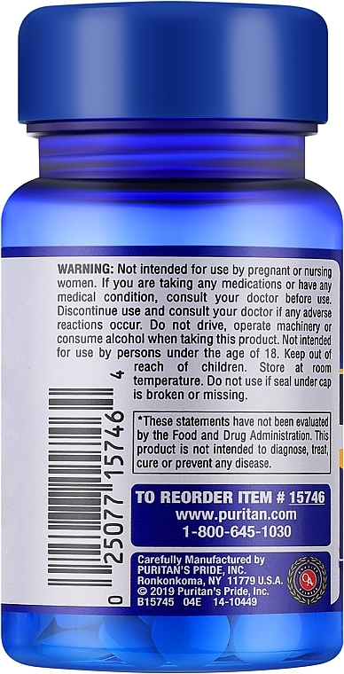 Suplement diety Melatonina - Puritan's Pride Melatonin 5 Mg — Zdjęcie N2