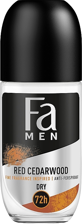 Antyperspirant w kulce dla mężczyzn - Fa Men Red Cedarwood Anti-Perspirant 72H — Zdjęcie N1