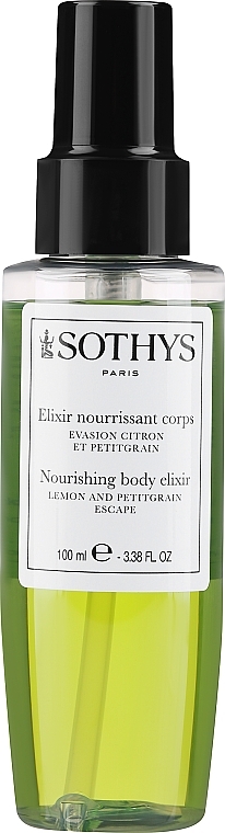 Bogaty eliksir do ciała z cytryną i petitgrain - Sothys Nourishing Body Elixir Lemon And Petigrain Escape — Zdjęcie N1