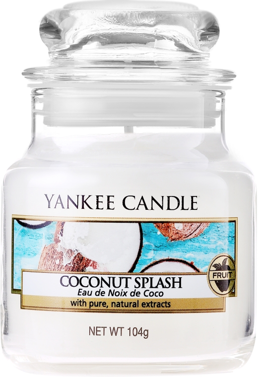Świeca zapachowa w słoiku - Yankee Candle Coconut Splash