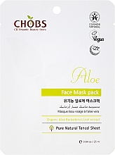 Kup Odmładzająca maska na tkaninie do twarzy Aloes - CHOBS Aloe Face Mask Pack