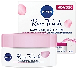 Różany krem-żel nawilżający do twarzy - NIVEA Rose Touch Moisturizing Gel Cream — Zdjęcie N8