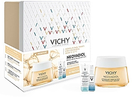Kup Zestaw przeciwstarzeniowy do twarzy na noc Przed menopauzą - Vichy Xmas 2021 (night/cr/50ml + f/gel/100ml + f/booster/10ml)