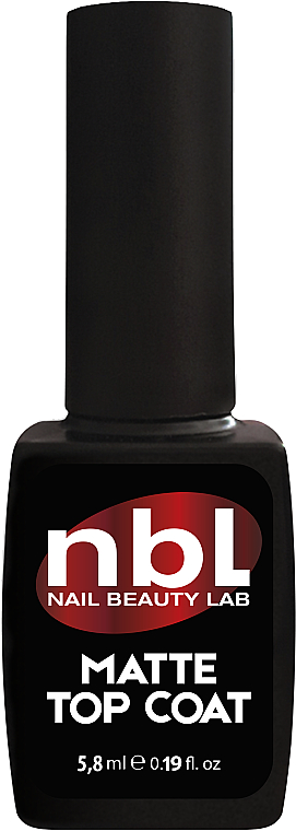 Matowy top do paznokci - Jerden NBL Nail Beauty Lab Rubber Top Coat