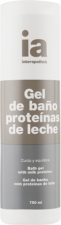 Odżywczy żel pod prysznic z proteinami mleka - Interapothek Gel De Bano Proteinas De Leche — Zdjęcie N1