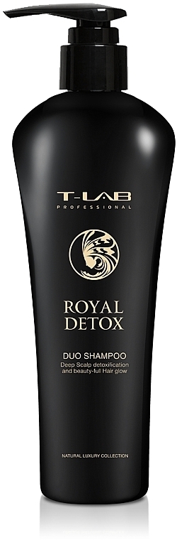 Głęboki szampon detoksykacyjny do skóry głowy - T-LAB Professional Royal Detox Duo Shampoo — Zdjęcie N1