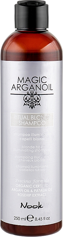 Szampon rozświetlający do włosów blond - Nook Magic Arganoil Ritual Blonde Shampoo — Zdjęcie N1