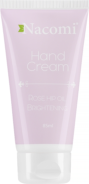 Wygładzająco-rozjaśniający krem do rąk Olej z dzikiej róży - Nacomi Brightening Hand Cream — Zdjęcie N1