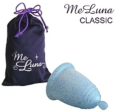 Kup Kubeczek menstruacyjny, rozmiar L, brokatowy niebieski - MeLuna Classic Menstrual Cup Ball